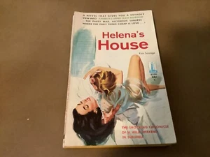 Vintage 1952 Helenas House By Kim Savage Shocking Sleaze Beacon Paperback Book - Bild 1 von 4