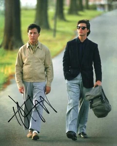 DUSTIN HOFFMAN - SIGNED 8 X 10 AUTOGRAPHED PHOTO - RAIN MAN w/ TOM CRUISE - Picture 1 of 1