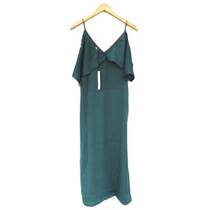Nuevo Maxi Vestido NSR Para Mujer Talla Mediana Sea Rd Satinado Azul Teal Largo Napian - Imagen 1 de 6