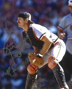 BALTIMORE ORIOLES LEGEND RICK DEMPSEY SIGNED 8X10 1983 WORLD SERIES MVP CHAMPION - Picture 1 of 1