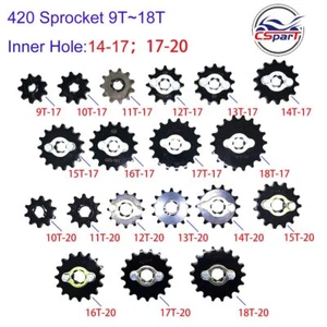 420 Chain Front Sprocket for Honda Dirt bike ATV Quad Motorcycle 50cc~160cc - Foto 1 di 25