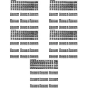 50 Blatt arabische Computer-Tastaturaufkleber, Universal-Tastaturaufkleber mit - Bild 1 von 12