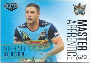 2018 NRL Elite Master & Apprentice (MA 9) Michael GORDON Titans - Picture 1 of 1