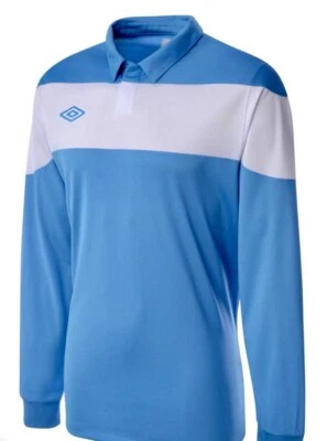 Trikot LS Umbro Pinnacle Kinder Langarm blau-weiß Größe wählbar
