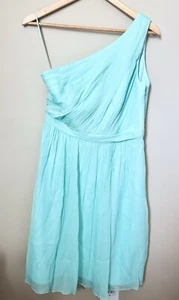 Abito donna J Crew seta chiffon 8 nuovo con etichette spalle laterali come nuovo party cocktail - Foto 1 di 6