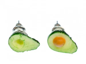Avocado Studs Miniblings Plug Vacation Party Summer Fruit Kawaii - Picture 1 of 3