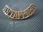 South Staffordshire Shoulder Title (Brass)(51Mm X11.5 Mm)(2 Hex Lugs)(D)