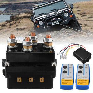 12V 500Amp HD Contactor winch control solenoid Wireless Remote Suit recovery 