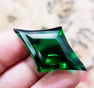 Colgante de lujo de topacio verde brillante tamaño artificial piedra preciosa de gran calidad - Imagen 1 de 5