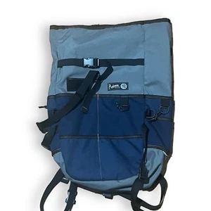 Anderson Supply Co Large Backpack Roll Top Custom Made USA Blue Heavy Duty RARE - Picture 1 of 5