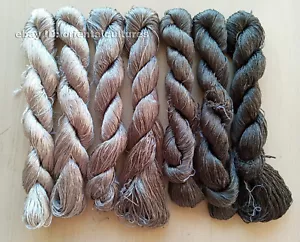 7bundle 100%real natural mulberry silk,hand-dyed su embroidery silk floss/thread - Picture 1 of 12