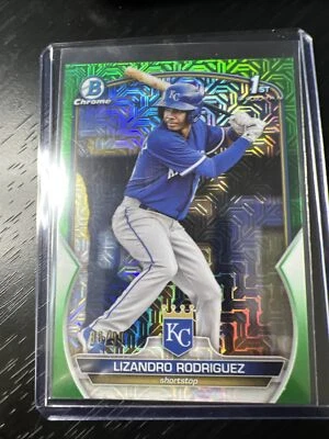 Lizandro Rodriguez 2023 Bowman Chrome 1st Bowman Chrome Mojo /99! KC Royals - Image 1 of 2