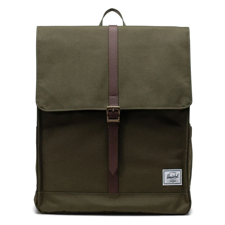Mochila Herschel City, verde hera, volume médio 14,0L - Imagem 1 de 4