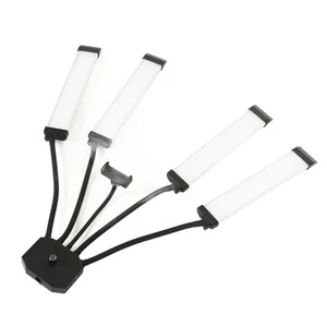 `448 Led Live Light With Mobile Phone Support Multiple Angles 4 Arms Fill L - Zdjęcie 1 z 12