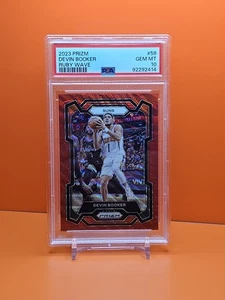 ๐ ๐ฃ๐ 2023 PANINI PRIZM DEVIN BOOKER #58 RUBY WAVE PSA 10 ๐ MINT POP 2 ๐ ๐ฃ๐ - Picture 1 of 2