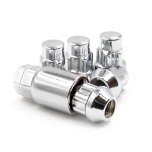 Lug Wheel Lock Nuts 1/2-20 Bulge Acorn Locking Set for Jeep with Outside Spare - Picture 1 of 4