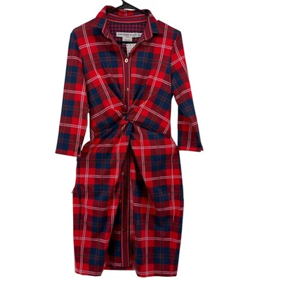 Vestido Gretchen Scott Twist & Shout Duke of York a Cuadros Vacaciones Midi Mediano Nuevo con Etiquetas Foto 1 de 4