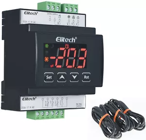 Kühlstellenregler 3 fühler inl Kältetechnik 230V 12V 24V 4x Relais 4 modules DIN - Bild 1 von 5