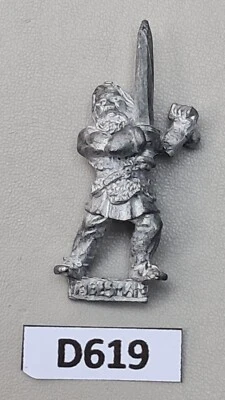 GW Norse Barbarian Tribesman with Sword - (D619) Metal - Image 1 of 2