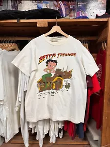 Vintage 1990s Betty Boop 'Betty's Treasure' Shirt Made in USA - Picture 1 of 4