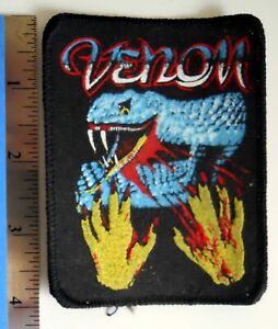 Venom Patch Woven Vintage NEW Cronos Snake Blood 80's Welcome to Hell Rare