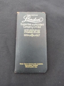 1927 Pocket Map Booklet London Insurance Diary, Karten, Champaign, IL - Bild 1 von 6