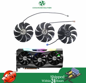 Ventilateur de carte graphique PLD09220S12H pour EVGA RTX 3070 3080 Ti 3090 FTW3 ULTRA GAMING - Photo 1/2