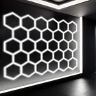 5/28x Hexagon LED Lampe Röhren Werkstatt Garage Decken Leuchte Waben Beleuchtung