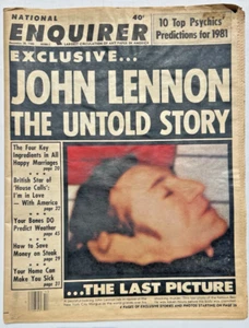 The National Enquirer Dezember 1980 JOHN LENNON DEATH The Untold Story - Bild 1 von 8