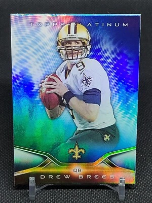 2014 Topps Platinum Blue Wave Refractors #18 Drew Brees - Image 1 of 2