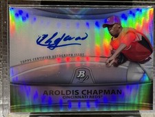 AROLDIS CHAPMAN 2010 BOWMAN PLATINUM PROSPECT AUTO #BPA-ACH