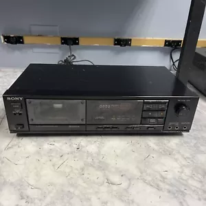 Sony TC-RX50 Stereo Cassette Deck. TURNS ON BUT DOESNT SPIN. Needs A Belt!! - Picture 1 of 14