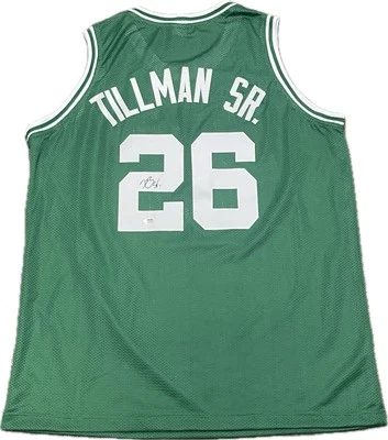 Xavier Tillman Sr. Signed Jersey PSA Boston Celtics Autographed - Image 1 of 2