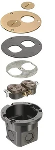 Industries FLB3520MB Round Cut Box Kit Cover and Threaded Plugs, Open Box - Picture 1 of 3