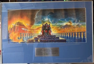 Litografía L. Ronald Hubbard "The Doomed Planet" edición limitada 452/500 y certificado de autenticidad - Imagen 1 de 15