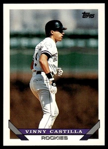 1993 Topps Traded Vinny Castilla Colorado Rockies #33T - Picture 1 of 2