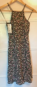 Peacocks girls black ditsy floral shirred strappy dress, size/age 13-14, BNWT - Picture 1 of 9