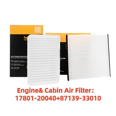 Engine + Cabin Air Filter Combo Set For 2004 2005 2006 Lexus ES330 RX330 3.3L - Image 1 of 4