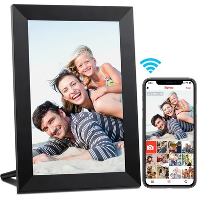 WiFi Digital Picture Frame 10.1 inch Auto-Rotate via APP Share Photos/Videos 32G - Image 1 of 4