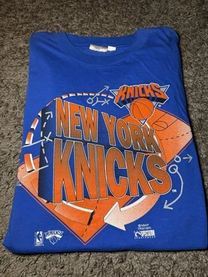 Nueva Camiseta Deadstock Vintage Años 90 New York Knicks NBA Ropa Deportiva Espectador Foto 1 de 4