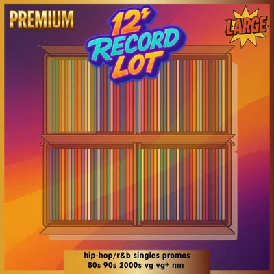 PREMIUM 12" LOT large (28) hip-hop/r&b singles promo instrumental 90s 00s nm/vg+ - Image 1 of 4