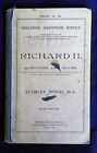 RICHARD II, A Dinglewood Shakespeare Manual by Stanley Wood (George Gill)