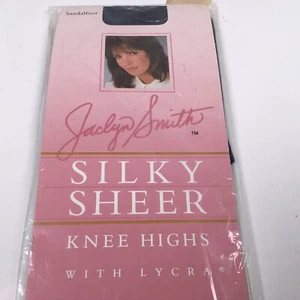 VTG Jaclyn Smith Knee High Hosiery Sandalfoot Color: True Navy (8.5 - 11) Kmart - Picture 1 of 5