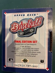 1991 Upper Deck Baseball Final Edition Complete Set (100) - Picture 1 of 3