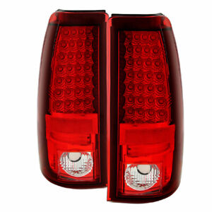 Spyder For GMC Sierra 1500/2500 HD Classic 2007 LED Tail Lights Pair Red Clear