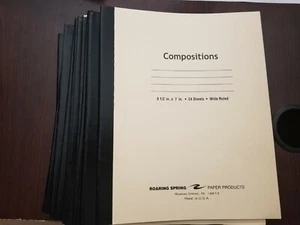 Roaring Spring® Stitched Composition Book, Legal Rule 8 1/2 x 7 - 12 book - Picture 1 of 2