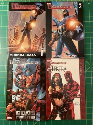 The Ultimates: Super-Human, Homeland Security, 2: Gods/Ultimate Elektra - 4 TPBs - Image 1 of 4