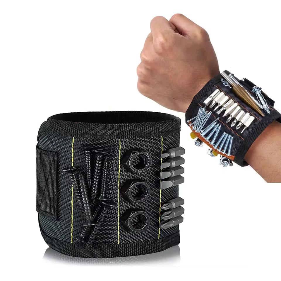 Tradie's bestmate Strong Magnetic Wrist Band Nuts Screws Nails Bolts Belt Strap - image 1 of 4