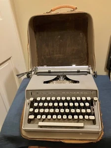 1963 Remington Monarch Portable Manual Typewriter~  Working and  Performs Well - Picture 1 of 20