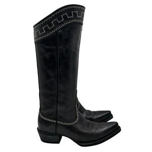Stivali Ariat donna taglia 6,5B Sahara neri alti western equitazione pelle zip - Foto 1 di 19